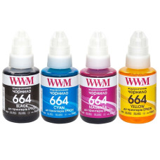 Чорнила 664 для Epson, аналог, комплект 4х140г WWM (E664SET4)